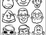 Funny Pages Coloring Face Printable Getdrawings Getcolorings sketch template