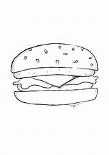 Cheeseburger Line Deviantart Drawings sketch template