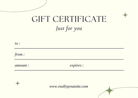 gift certificate template  kids