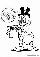 Scrooge Mcduck Coloring Pages Browser Window Print sketch template