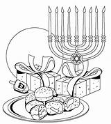 Coloring Pages Chanukah Chanuka Clipart Color Library Printable sketch template
