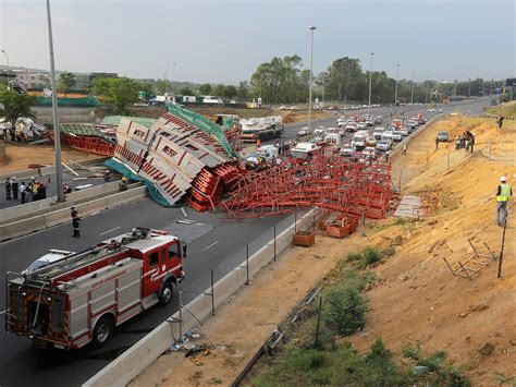 south africa bridge collapse kills two on m1 highway the independent