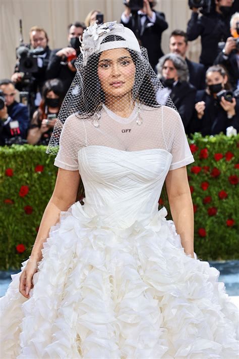 Kylie Jenner Wore A Wedding Dress With A Backwards Trucker Hat To The