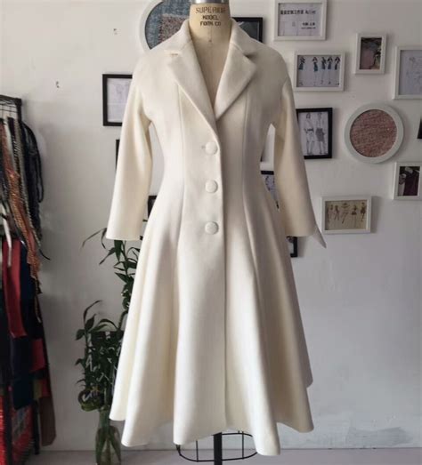 100 Cashmere Winter Coat Women Elegant White Long Coat Amazing Casaco