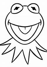 Kermit Frog Muppets Pages Coloring Drawing Face Muppet Printable Cartoon Clipart Frogs Easy Colouring Drawings Draw Mask Cliparts Wanted Most sketch template