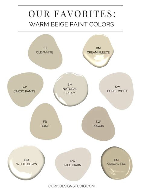 favorites warm beige paint colors curio design studio