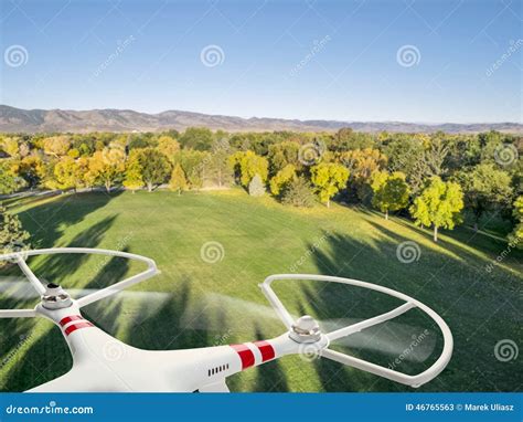 drone flying  park stock image image  rocky drone