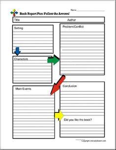 book report form fiction  narrow lined book report form