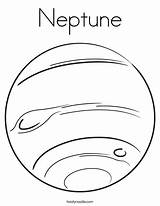 Neptune Coloring Drawing Twistynoodle Pages Planet Planets Colouring Uranus Mars Space Twisty Print Solar System Template Kids Sheets Color Noodle sketch template
