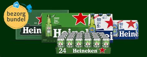 bij aankoop van  euro aan heineken producten  maanden lang een gratis ah bezorgbundel