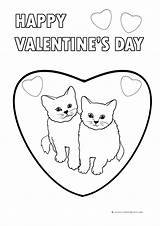 Kitten Heart Clipartqueen Malvorlagen Valentinstag Druckbare Einzigartige Scribblefun sketch template