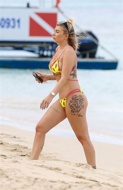 Olivia Buckland In Bikini On The Beach In Barbados 03 15 2018 • Celebmafia