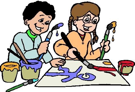 kids making art clipart   cliparts  images  clipground