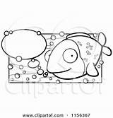 Bubbles Fish Talk Cartoon Clipart Happy Coloring Cory Thoman Outlined Vector Getdrawings Drawing sketch template
