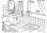Bathroom Drawing Coloring Getdrawings Drawings sketch template