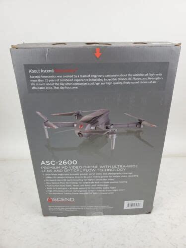 ascend aeronautics asc  premium hd video drone  p camera ebay