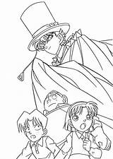 Conan Coloringhome Shinichi Getdrawings Alfredina Coloringfolder sketch template