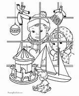 Christmas Coloring Pages Town Color Printable Print Getcolorings Party sketch template