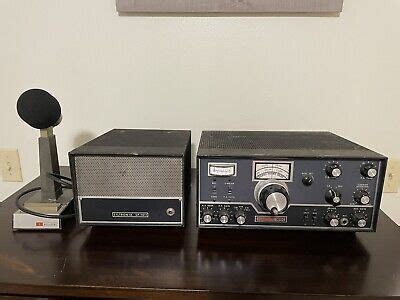 vintage siltronix  transceiver  sp  speaker shure  microphone ebay