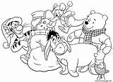 Coloring Snowman Pooh Winnie Pages Printable sketch template