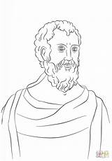 Filosofo Greco Disegno Colorear Citio Aristotele Stampare Evangelista Apostolo sketch template