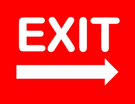 exit sign  printable exit signs  printable