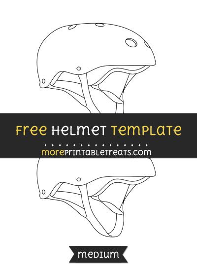 helmet template medium