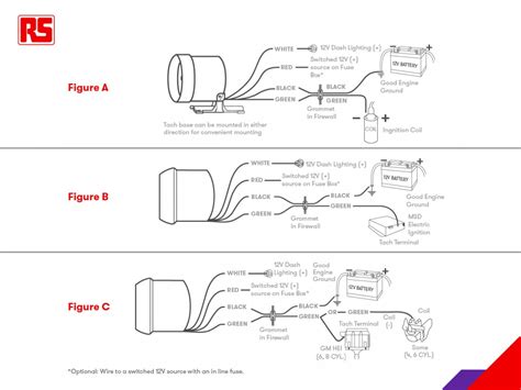 auto gauge   tach wiring diagram wiring diagram  schematic