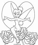 Coloring Pages Tinker Bell Tinkerbell Printable Kids sketch template