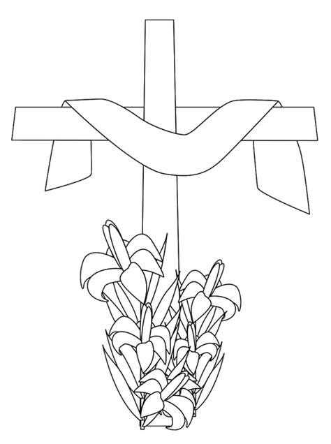 easter coloring pages easter lily coloring pages