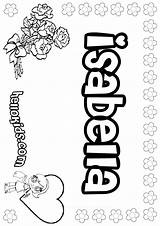 Isabella Coloring Pages Name Color Girl Isabelle Printable Print Girls Names Hellokids American Posters Sheets Book Samantha Getcolorings Choose Board sketch template