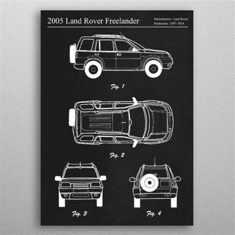 land rover freelander  farki design metal posters displate land rover land rover