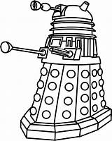 Dalek Drawing Tardis Vector Clip Outline Doctor Who Pages Coloring Deviantart Drawings Line Drawn Kids Projects Getdrawings Kid Exterminate Visit sketch template