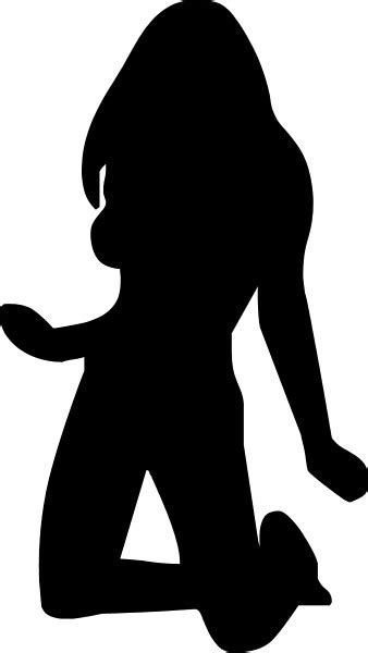 sexy girl silhouette decal sticker 03