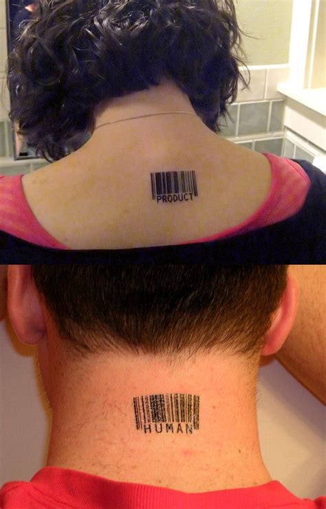 Temporary Barcode Tattoos Etsy