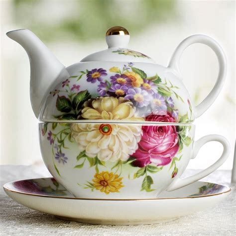 buy afternoon tea sets ceramic tea   floral tea