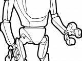 Robot Coloring Cyborg Wecoloringpage sketch template