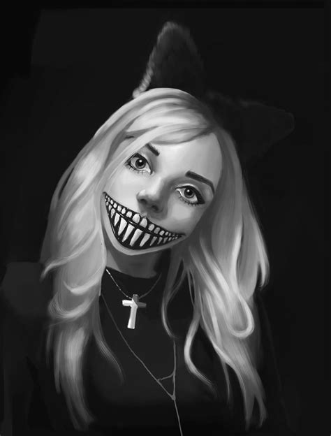 practice creepy smile  tragixprincess  deviantart