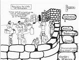 Nehemiah Rebuilding Printable Jerusalem Rebuilds Colouring Kindergottesdienst Nehemia Restores Birijus Auntiesbiblelessons Auntie Loudlyeccentric Skole Puzzle Artemis Neoteric Søndag Håndværk Jesus sketch template