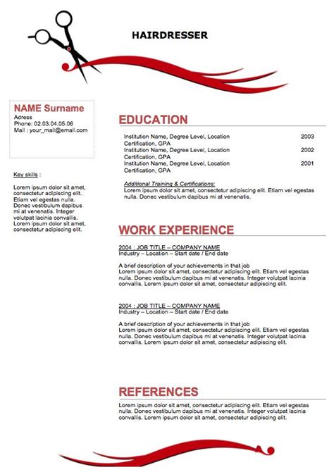 sample hair stylist resume welcome to this sample resume page if you