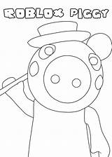 Roblox Piggy Colorear Dibujos Personajes Peppa Adopt Robby Nuevas Characters Imprima Bear sketch template