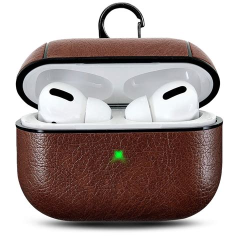 apple airpod pro leather case cover cell  phone