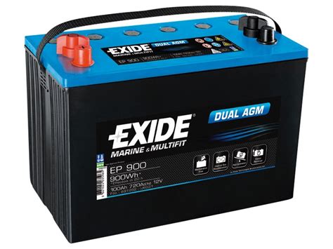 battery  ah exide dual agm ep special batteries exide marine multifit dual agm