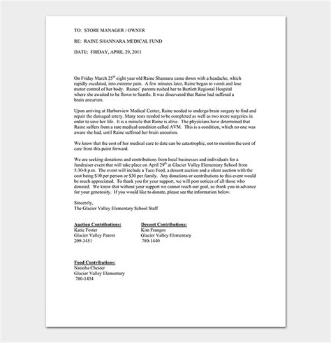 food pantry donation request letter    letter template