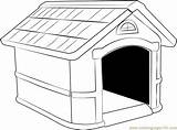 Coloring Dog House Pages Printable Coloringpages101 Kids Color Online sketch template