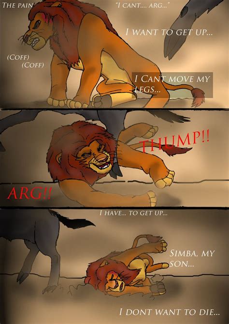 tlk death of mufasa comic page 4 by wolfmarian disney pinterest comic