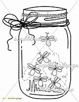 Jar Mason Firefly Coloring Drawing Bug Lightning Template Jars Printable Fireflies Pages Clip Ball Cookie Getdrawings Color Getcolorings Craft Adult sketch template