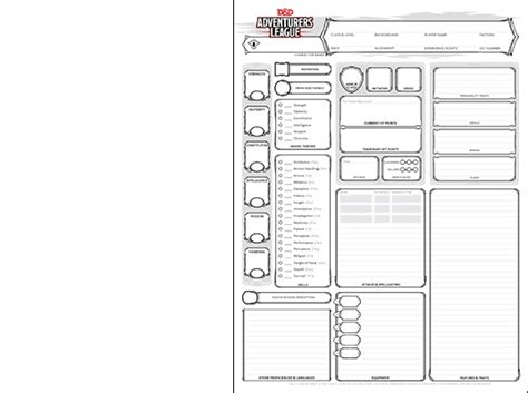 character sheets  resources dungeons dragons   dnd