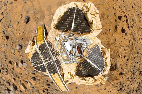 real mars lander   martian fact checking  films nasa probe collectspace