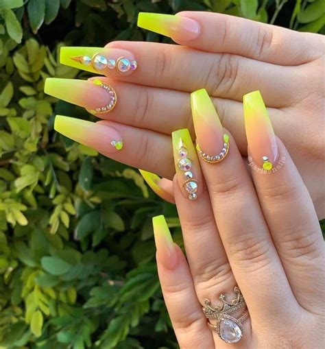 neon yellow nails neon nail art yellow nails design yellow nail art
